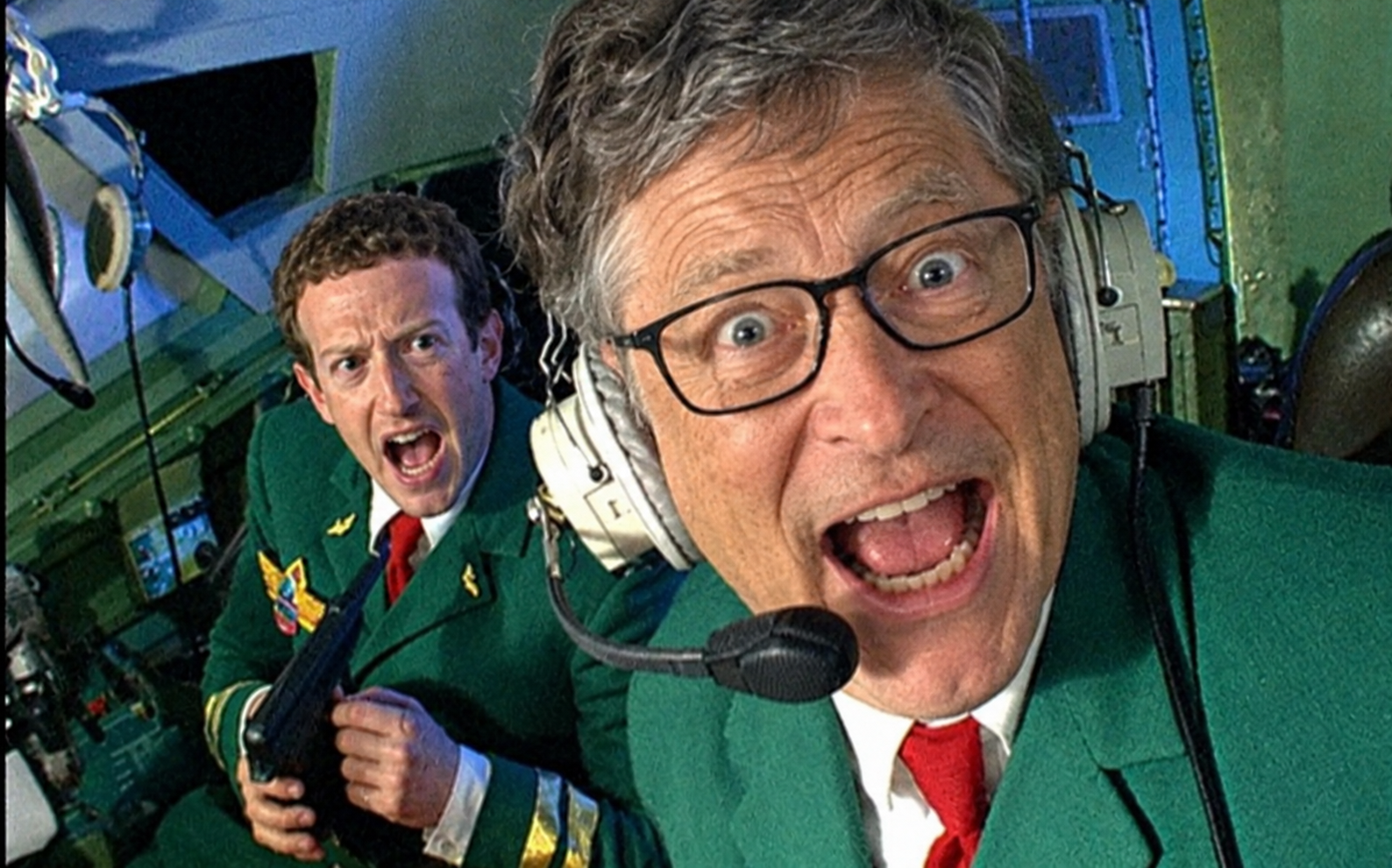 Frantic Billionaires in the Cockpit